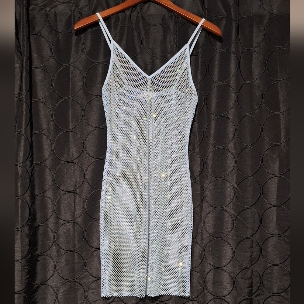 Sparkly Rhinestone Mesh Dress - Picture 5 of 6